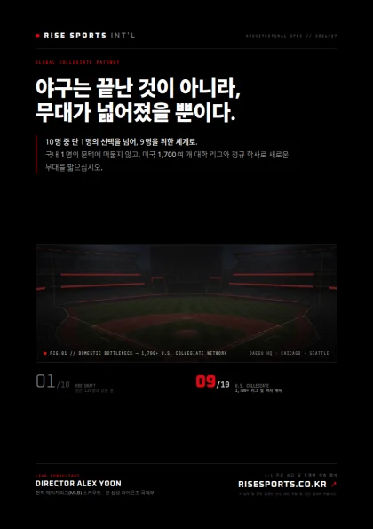 야구는 끝난 것이 아니라, 무대가 넓어졌을 뿐이다.