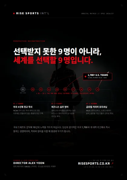 선택받지 못한 9명이 아니라, 세계를 선택할 9명입니다.