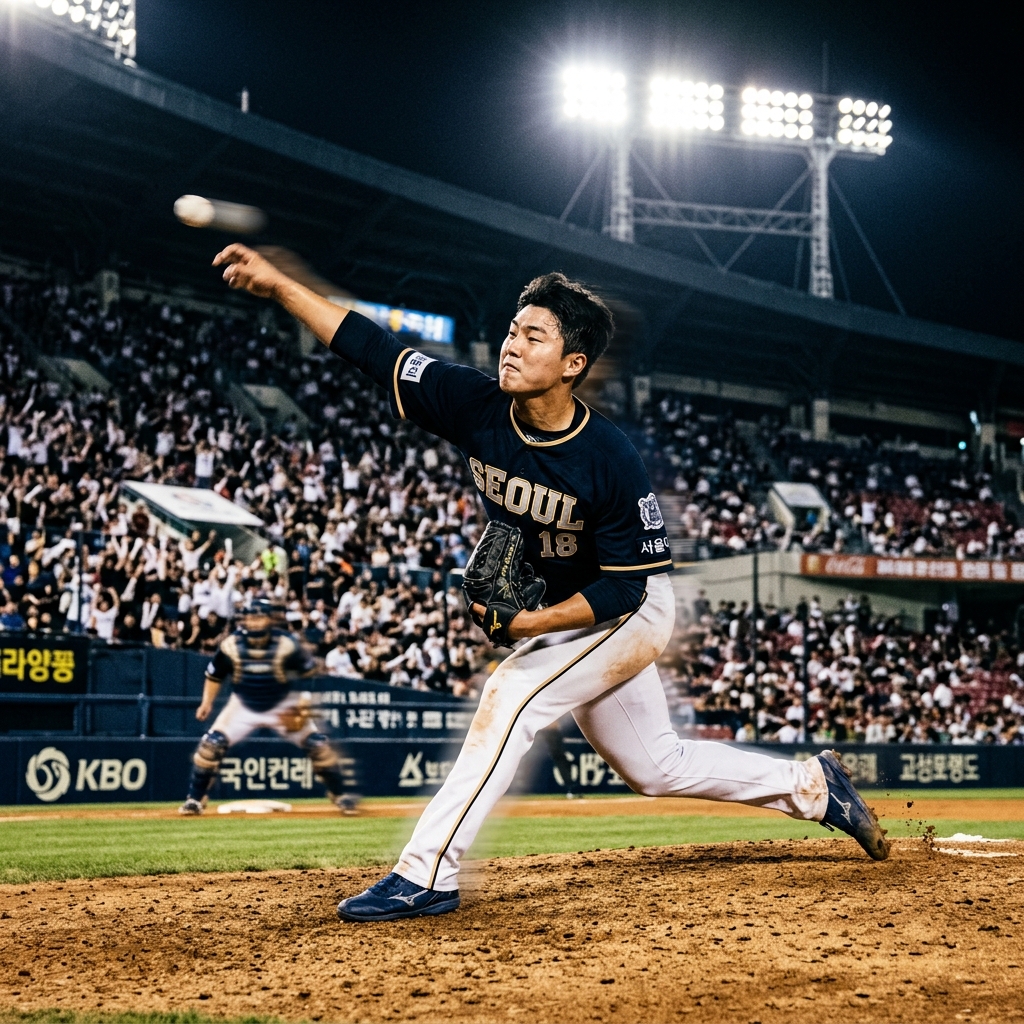 Pitcher throwing fastball
